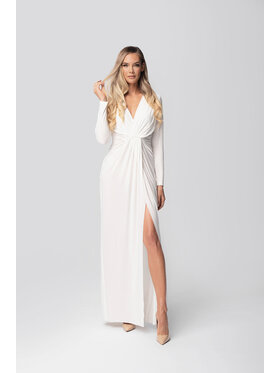 Aurora Aurora Sukienka wieczorowa Ślubna Brigette Biały Feminine Fit