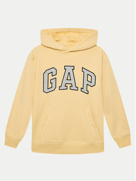 Gap Gap Majica dugih rukava 885742 Žuta Regular Fit