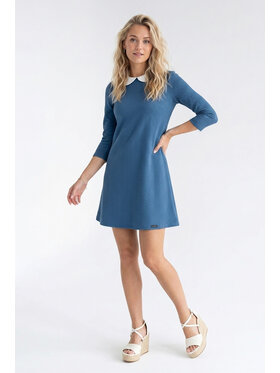 FIGL FIGL Φόρεμα καθημερινό M1340 Μπλε Loose Fit