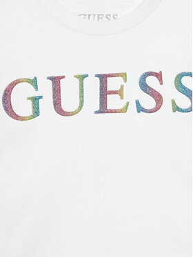 Guess T-shirt J4RI33 K8VA3 Bijela Boxy Fit