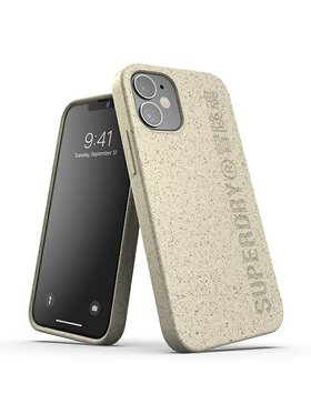 Superdry Superdry Etui na telefon iPhone 12 Mini Beżowy