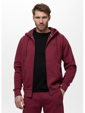 PITBULL PITBULL Bluza SAMPSON Bordowy Regular Fit