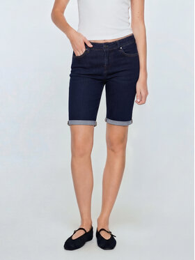 BIG STAR BIG STAR Szorty jeansowe DAKOTA Granatowy Basic Fit