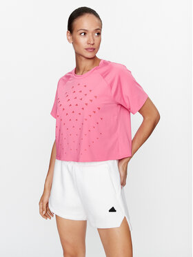 adidas adidas Φανελάκι τεχνικό BLUV Print Performance IL9578 Ροζ Loose Fit