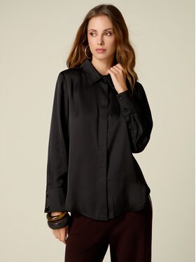 Oltre Oltre Koszula 5111R003255N033 Czarny Regular Fit