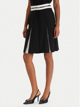 KARL LAGERFELD KARL LAGERFELD Cпідниця-міні B1W12005 Чорний Regular Fit