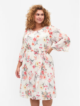 Zizzi Zizzi Vasarinė suknelė CA06015A Balta Regular Fit