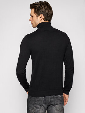 Jack&Jones Dolčevita Emil Knit Roll Neck 12157417 Crna Regular Fit