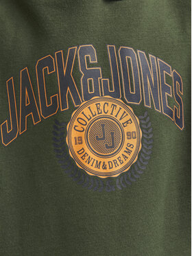 Jack&Jones Junior Majica Dugih Rukava Kam Varsity 12266761 Zelena Standard Fit