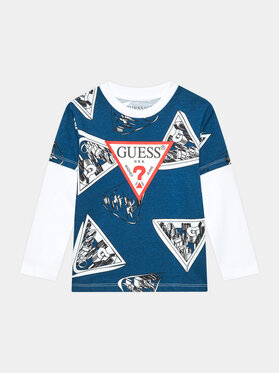 Guess Guess Majica L3BI04 I3Z13 Plava Regular Fit