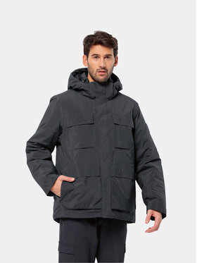 Jack Wolfskin Jack Wolfskin Зимова куртка Textor Utility Jkt 1116101 Чорний Regular Fit