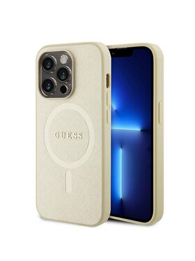 Guess Guess Etui na telefon iPhone 15 Pro Max Złoty
