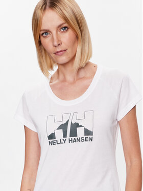 Helly Hansen T-shirt Nord Graphic 62985 Bijela Regular Fit