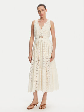 TWINSET TWINSET Лятна рокля 251TT2360 Екрю Regular Fit