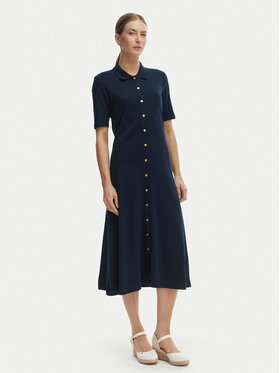 Tommy Hilfiger Tommy Hilfiger Kasdieninė suknelė WW0WW48776 Mėlyna Regular Fit