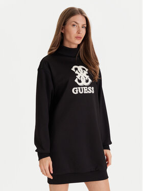 Guess Guess Každodenné šaty V5YK07 KCX22 Čierna Regular Fit