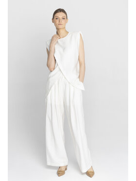 Deni Cler Milano Deni Cler Milano Bluzka T-DC-1231-F2-46-11-1 Biały Regular Fit