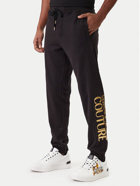 Versace Jeans Couture Versace Jeans Couture Teplákové nohavice 80GAAT00 CF01T Čierna Regular Fit