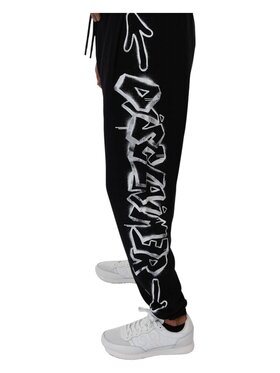 DISCLAIMER DISCLAIMER Spodnie dresowe 24eds54205 Czarny Regular Fit
