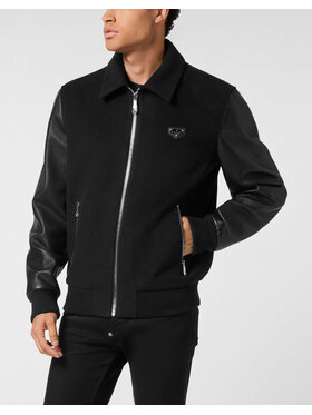 PHILIPP PLEIN PHILIPP PLEIN Vatovaná bunda 25609 Černá Regular Fit