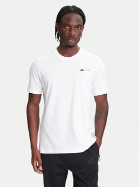 adidas adidas T-Shirt Marvel Spider-Man Web Logo JL8056 Biały Regular Fit