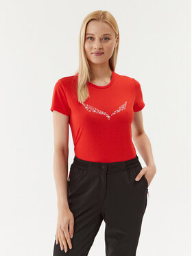 Salewa Salewa Tričko 027019 Červená Regular Fit