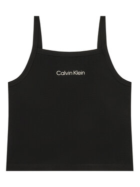 Calvin Klein Jeans Calvin Klein Jeans Top LVCKSJB12G Czarny Slim Fit