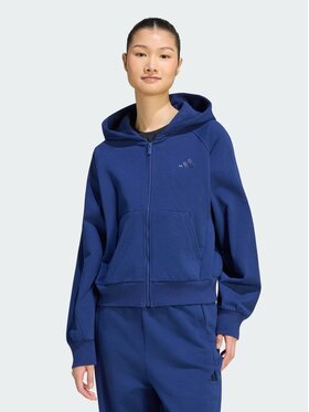 adidas adidas Bluza 164803 Niebieski jasny Loose Fit