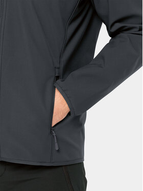 Jack Wolfskin Jakna Softshell Bornberg Hoody 1307471 Črna Regular Fit