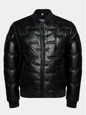 Serge Pariente Serge Pariente Giacca di pelle Clever Nero Slim Fit