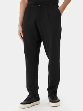 Calvin Klein Calvin Klein Pantaloni din material LV04LF607G Negru Tapered Fit