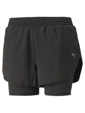 Puma Puma Szorty sportowe Run Favorite Woven 2IN1 3" Czarny Regular Fit