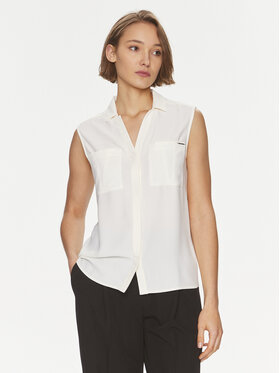 Calvin Klein Calvin Klein Πουκάμισο K20K207031 Εκρού Regular Fit