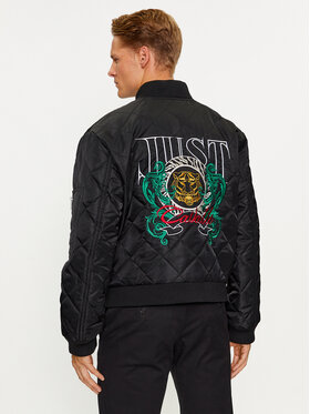 Just Cavalli Just Cavalli Bomberjacke 75OASD05 Schwarz Regular Fit