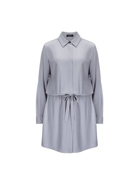 La Mania La Mania Sukienka koszulowa AJENE Szary Classic Fit