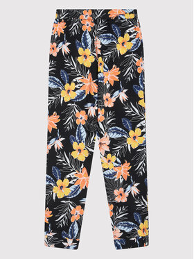 Roxy Roxy Hlače iz tkanine Easy Peasy ERGX603033 Pisana Relaxed Fit