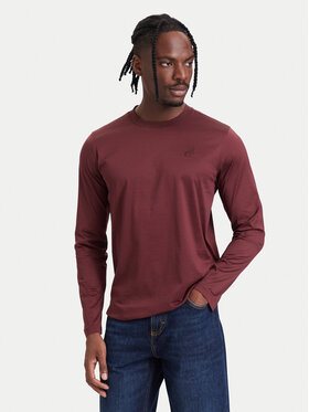 KARL LAGERFELD KARL LAGERFELD Longsleeve 755002 564200 Bordowy Regular Fit