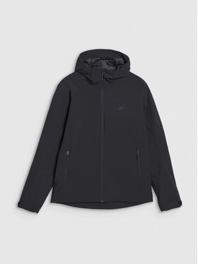4F 4F Prechodná bunda 4FWSS25TTJAM0927-20S Čierna Regular Fit
