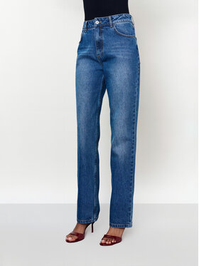 La Mania La Mania Jeansy PAMELA 2 Niebieski Basic Fit