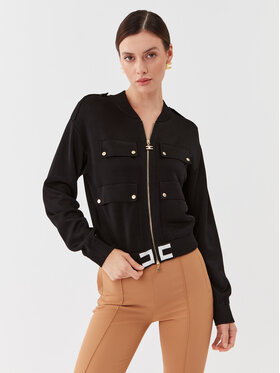 Elisabetta Franchi Elisabetta Franchi Bundy bomber MK-73S-36E2-V420 Čierna Regular Fit