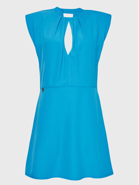 Kontatto Kontatto Rochie cocktail NO1006 Albastru Slim Fit