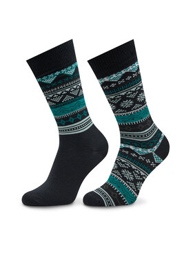 Levi's® Levi's® Zestaw 2 par wysokich skarpet unisex 701224683 Czarny