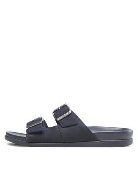 Tommy Hilfiger Natikače Hilfiger Nubuck Buckles Sandal FM0FM04459 Tamnoplava