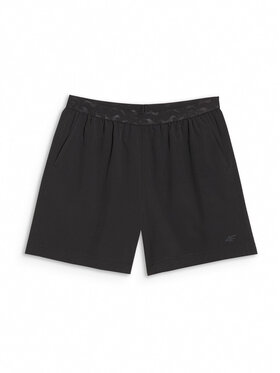4F 4F Szorty materiałowe BEACHWEAR BASIC Czarny Regular Fit