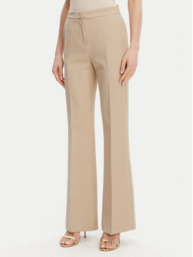 Maryley Maryley Bavlnené nohavice 25EB587/43PG Béžová Regular Fit