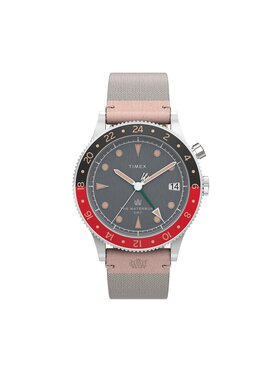 Timex Timex Годинник Waterbury Traditional GMT TW2V74100 Сірий