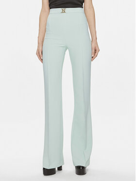 Elisabetta Franchi Elisabetta Franchi Bavlnené nohavice PA-T15-41E2- PA-T15-41E2 Zelená Regular Fit