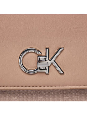 Calvin Klein Ročna Torba Re-Lock K60K611755 Bež