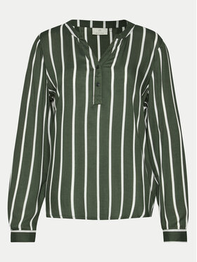 Kaffe Kaffe Bluzka Stridy 10504279 Zielony Regular Fit