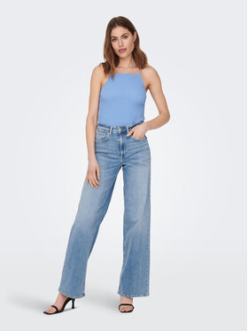 ONLY Jeans Hlače Madison 15282975 Modra Wide Leg